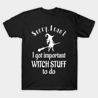 Funny Sayings Halloween Witch Women Gifts T-Shirt